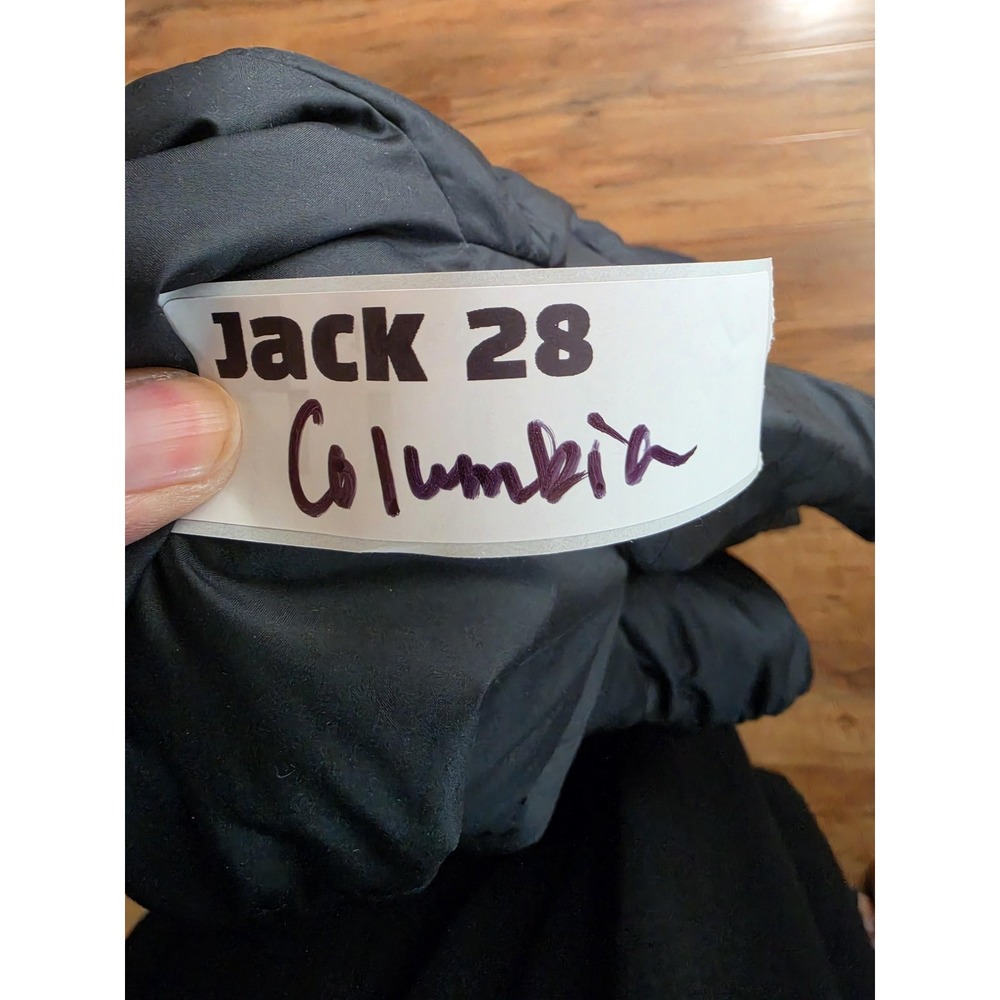 Columbia Jacket Womens XL Black Thermal Coil Puffer Hood Faux Fur Zip Hooded - Picture 7 of 7